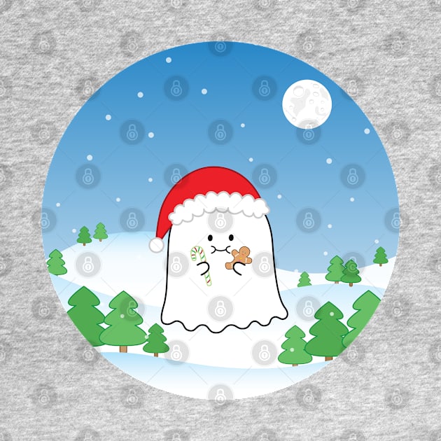 Gordie the Ghost (snowy Christmas) | by queenie's cards by queenie's cards